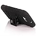 E LV LG Optimus L 90 L90 Dual Layer (Silicon inside and Hard Plactic outside) Armor Shell Holster Case with Kickstand and Belt Swivel Clip with 1 Stylus and 1 Cleaning Cloth