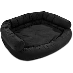Hundesofa XXL 115 x 100cm Schwarz Hundebett Hundekorb