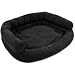 Hundesofa XXL 115 x 100cm Schwarz Hundebett Hundekorb