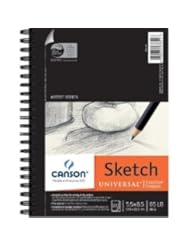 Canson Universal Sketch Paper Pad 5.5 x 8.5 ": 100 Sheets