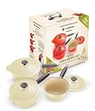 Review Le Creuset  / Le Creuset 3 Piece Pan Set - Almond