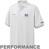NCAA Columbia North Carolina Tar Heels (UNC) Perfect Cast Performance Polo - White