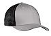 Joe's USA Mesh Back Flex-Fit Trucker Style Cap-L/XL-Silver/Black
