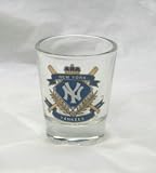 MLB New York YANKEES Crest on Clear Shot Glass