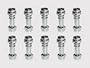 Lego Weapon Lightsaber Chrome Hilts 10 Pack
