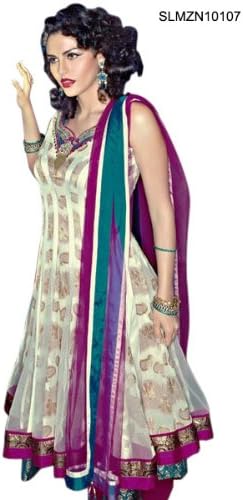 SLMZN10107 - Cbazaar Salwar Kameez White