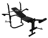 FoxHunter New Heavy Duty Steel Adjustable Foldable Home Gym Fitness Weight Lifting Bench Press Arm Leg Curl Abs Workout Exercise Equipment