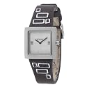 Fossil JR9519 Ladies Stainless Steel Brown Leather Strap Silver Dial