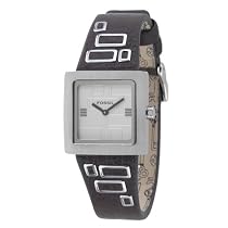 Fossil JR9519 Ladies Stainless Steel Brown Leather Strap Silver Dial