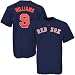 Majestic Boston Red Sox #9 Ted Williams Navy Blue Cooperstown Collection Jersey T-shirt