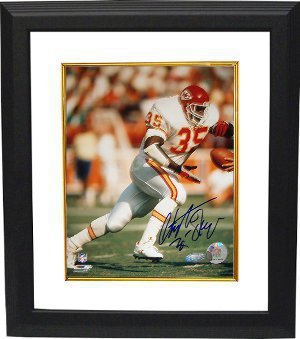 Christian Okoye signed Kansas City Chiefs 8x10 Photo Custom Framed- Steiner Hologram