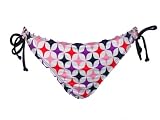 Rampage Violet Star Print Sidetie Swimsuit-bottoms M