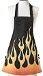 Jessie Steele Children's/Women's Utility Bib Apron, Flames