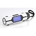 Travel Alarm Clock World Time with LED Light Flashlight with Calendar White
