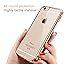 Klicnow Protective Cover for Apple iPhone 6, iPhone 6S case, Crystal Clear, Soft Gel Plating TPU Case 4.7 ONLY