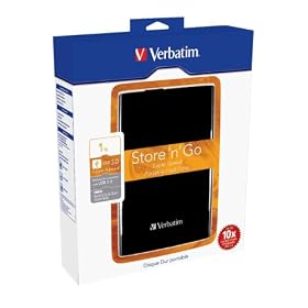 Verbatim - Disque dur externe portable 2,5" - USB 3.0 - 1 To - Noir