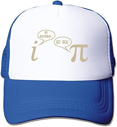 Funny Pi Geek Math Nerd Mathlete Joke Unisex Adjustable Sports Snapback Mesh Hat RoyalBlue