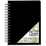 Spiral Bound Sketch Book 5.5x8": 80 Sheets