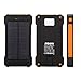 Solar Charger,SOMAN® Portable Solar Panel Charger 10000mAh Solar Banks Power Dual Solar Charger USB Port Solar Cell Phone Charger Rain-Resistant Dust-Proof and Shockproof (orange)