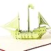 Magideal 3D Pop Up Invitation Greeting Card Valentine Wedding Birthday Sailing RS.190.00