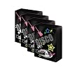 4x10 Taschentücher SNIFF MINI - DISCO FEVER BLACK fluoreszierend