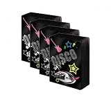 4x10 Taschentücher SNIFF MINI - DISCO FEVER BLACK fluoreszierend