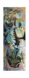 Captive Ferns by Rene Drocher. CANVAS with 1 1/2 inch bars. 8.98 inches width by 25.65 inches height. Highest Quality Art Poster Print