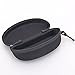 Portable Eye Glasses Sunglasses Zipper Protector Box Hard Case,Black
