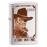 Zippo Lighter John Wayne 1969, Brushed Chrome