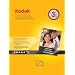 Kodak High-Gloss Ultra-Premium Photo Paper, 4 x 6 Inches, 20 Sheets per Pack (8777757)