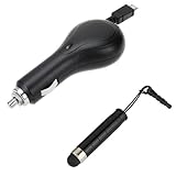 GTMax Retractable Rapid Micro-USB Car Charger & Free Gift 3.5mm Plug Mini S ....