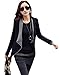 Honey GD Womens Slim Fit Zipper Long Sleeve Cardigan Outwear Blazer