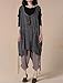 Mordenmiss Women's Summer Vest Dress Pull-Up Hem Top XL Gray