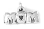Sterling Silver "Mom" Charm by Bob Siemon