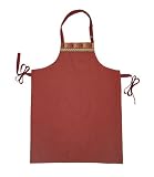 Pfaltzgraff Napoli Kitchen Border Apron, Paprika/Russet