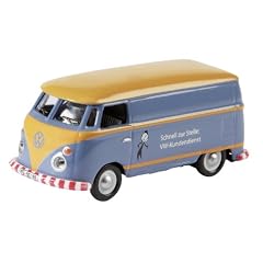 Dickie-Schuco 452591900 - VW T1 Kundendienst 1:87, Kastenwagen, Vitrine mit Touchbox, blau
