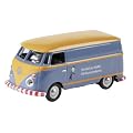 Dickie-Schuco 452591900 - VW T1 Kundendienst 1:87, Kastenwagen, Vitrine mit Touchbox, blau