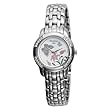 Armitron Women's 753682SFSV NOW Swarovski&reg; Crystal Accented Silver-Tone Butterfly Dial Watch