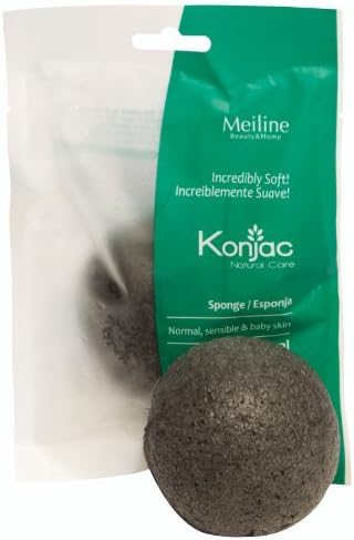 Konjac Bamboo Charcoal Hemisphere Sponge