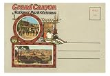 Postcard Folder, Grand Canyon National Park Places Art Poster Print, 18x13