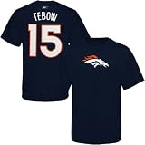 Tim Tebow Denver Broncos Navy NFL Player T-Shirt