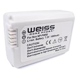 Weiss NP-FW50 Li-Ion Akku (7,2 V, 1080 mAh) f&uuml;r Sony Alpha  und Sony NEX-Serie