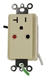 Leviton 6296-I DHC 20-Amp, 120V, NEMA 5-20R, Single Receptacle Receiver, 1-Way Communication, Ivory