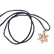 Star of David with Chai olive wood necklace (Magen Daveed), necklace is 60cm long - 23.5 inches)