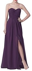 Strapless Chiffon Floor Length Evening Dress/Maxi Dress 