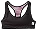 Soffe Big Girls' Reversible Bra, Spring Space Dye/Black, Medium