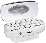 Infiniti by Conair CHV29NS 20 Tourmaline Ceramic Flocked Rollers and Cord Reel, White
