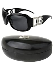 DG Eyewear Sunglasses Black Frame 37163 and 1 Black Hard Case For Sunglasses and Free... by DG Eyewear