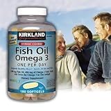 Kirkland Signature Enteric Coated Fish Oil Concentrate Maximum Strength 200 Softgels