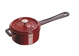 Staub Small Sauce Pan,  0.5 Quart, Pimento Red